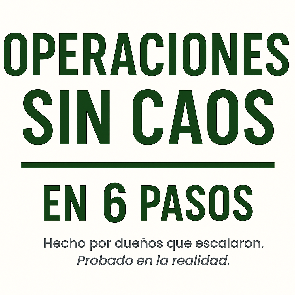 “Operaciones Sin Caos — en 6 pasos”